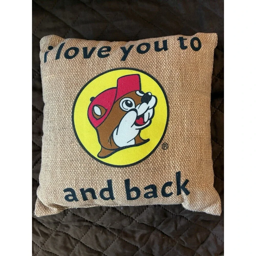I Love You to Buc-ee's and Back Pillow Throw 11